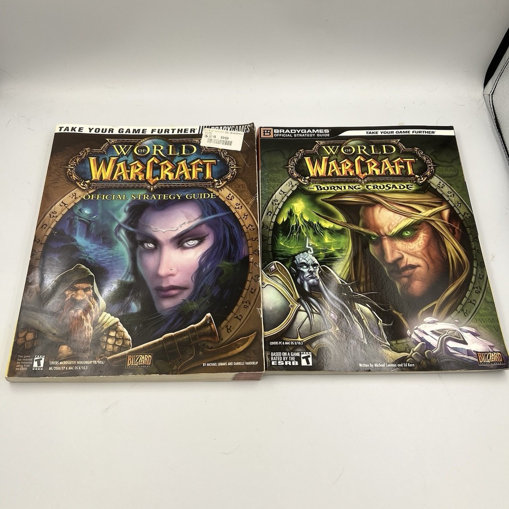 World of Warcraft Vanilla & The Burning Crusade Original Strategy Guide Lot of 2